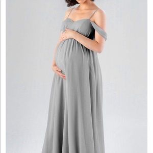 Kennedy Blue jewel maternity bridesmaid dress size 8, dove color
